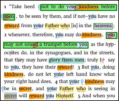 Matthew 6:1-4 – Giving, Alms, Righteousness